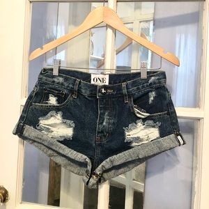 One Teaspoon Bandits Jean Shorts- size 27